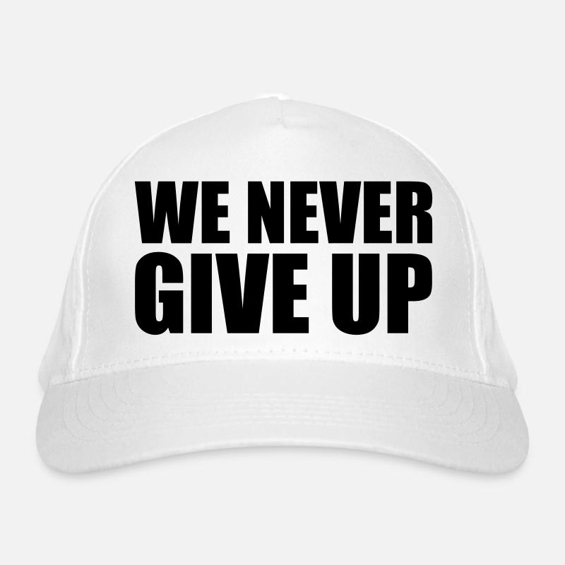 nous n'abandonnons jamais n'abandonnons jamais l'équipe d'équipe, nous sp Casquette classique bio