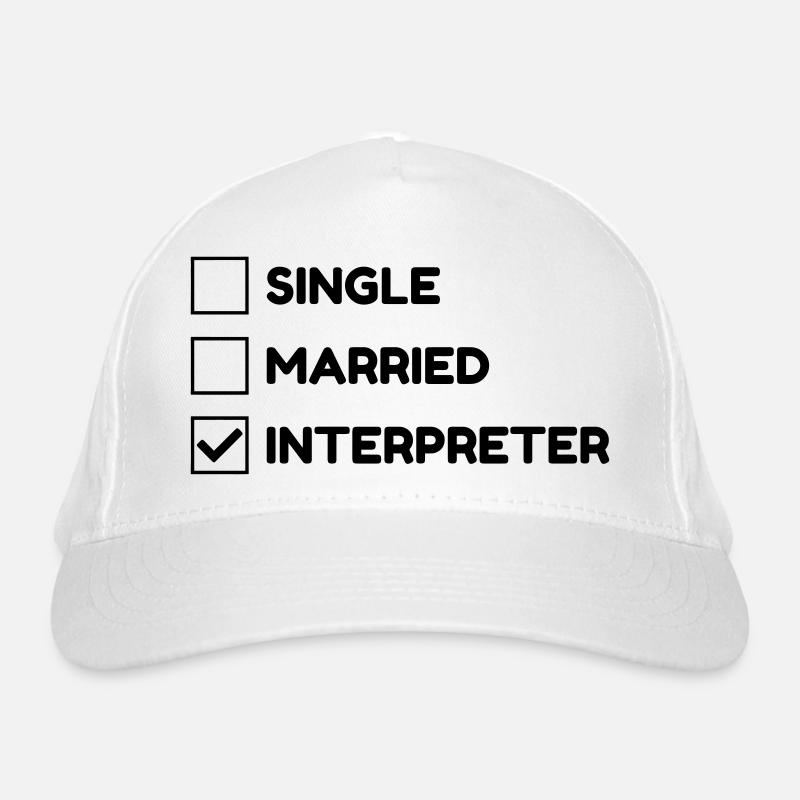 Interpreter Dolmetscher Translation Interprète Organic Baseball Cap