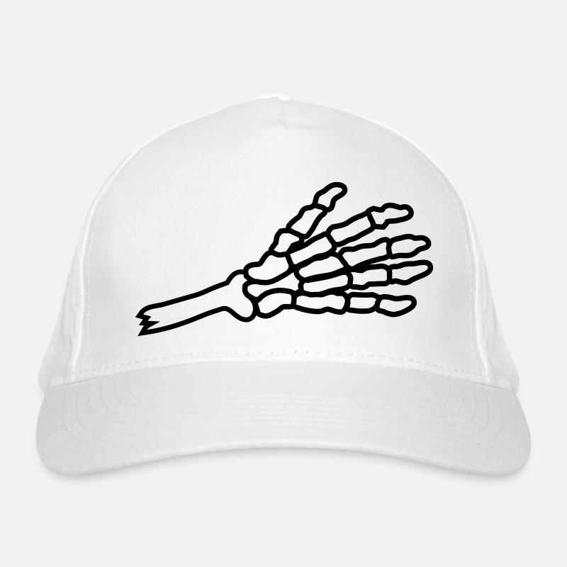 Abgetrennte Hand Skelett Begrüßung Bio-Baseballkappe