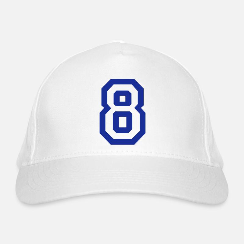 8 - Nummer Bio-Baseballkappe