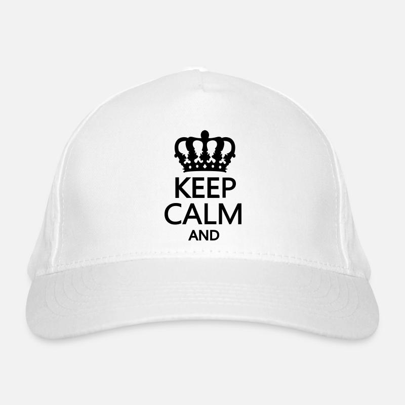 keep_calm_and Casquette classique bio