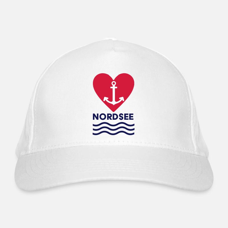 Nordseeliebe Bio-Baseballkappe