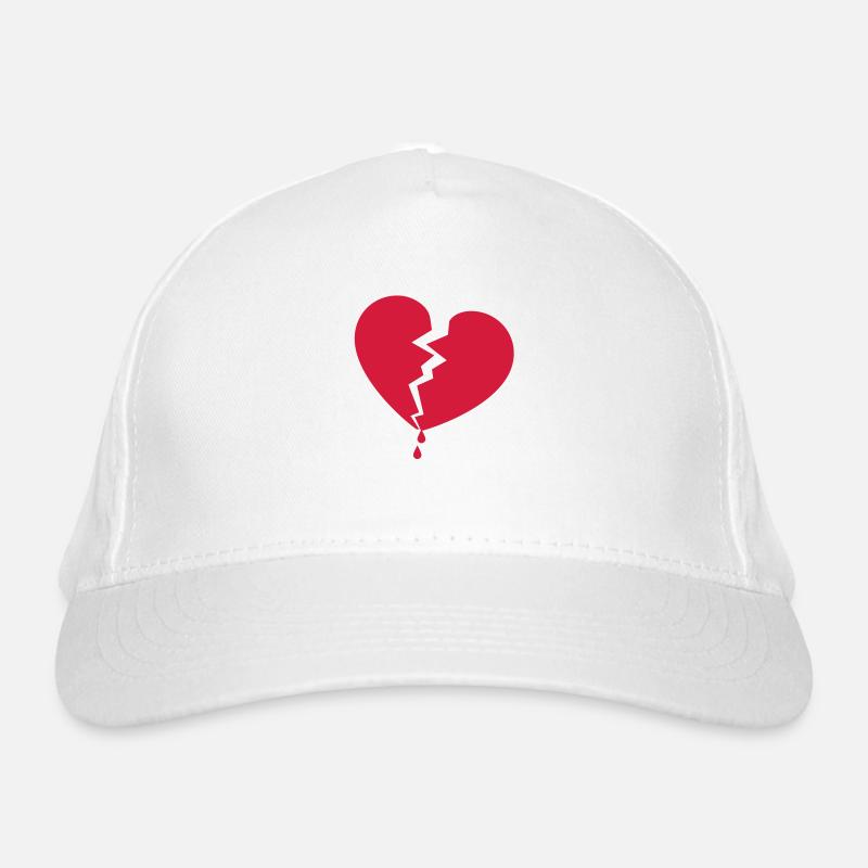 zerbrochenes herz Bio-Baseballkappe