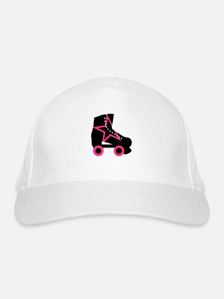 rollschuh - Bio-Baseballkappe - Weiß