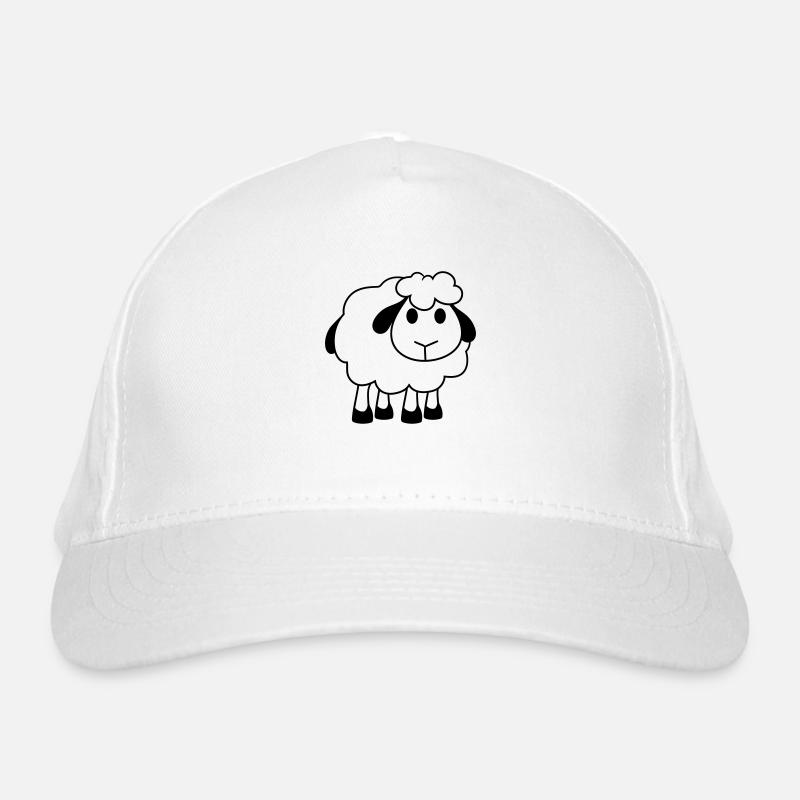 agneau bébé drôle petit mignon mignon bande dessin Casquette classique bio
