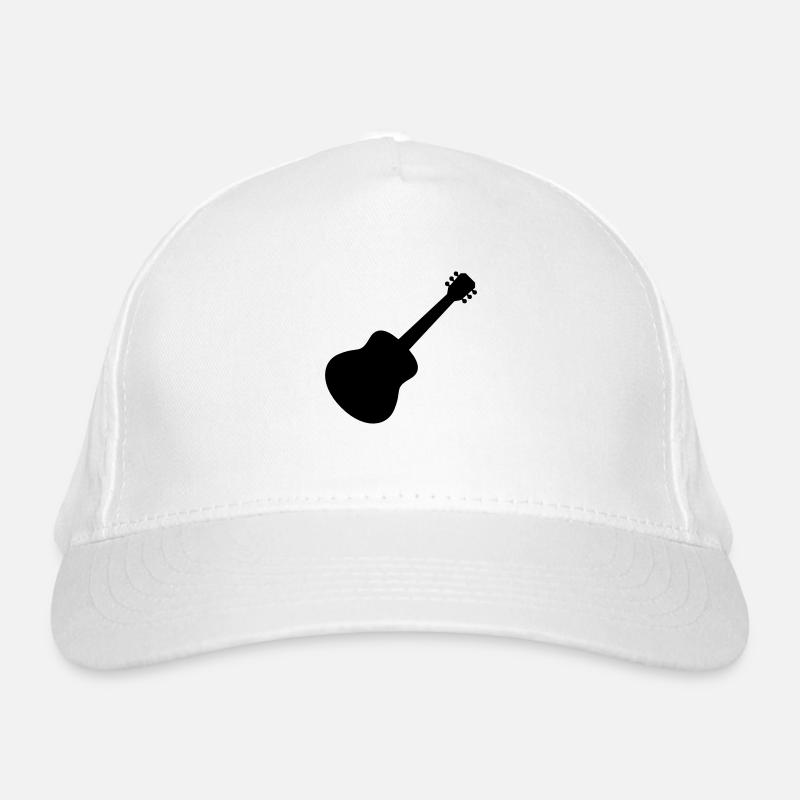 Silhouette guitariste guitare jouant Casquette classique bio