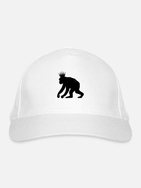 Roi des singes - Casquette classique bio - blanc - Devant