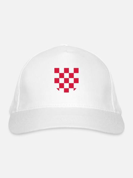 sahovnica - Bio-Baseballkappe - Weiß