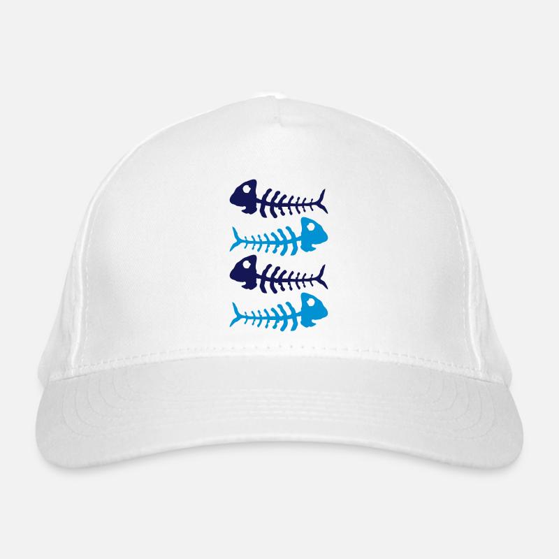 fish_bones_tb2 Organic Baseball Cap