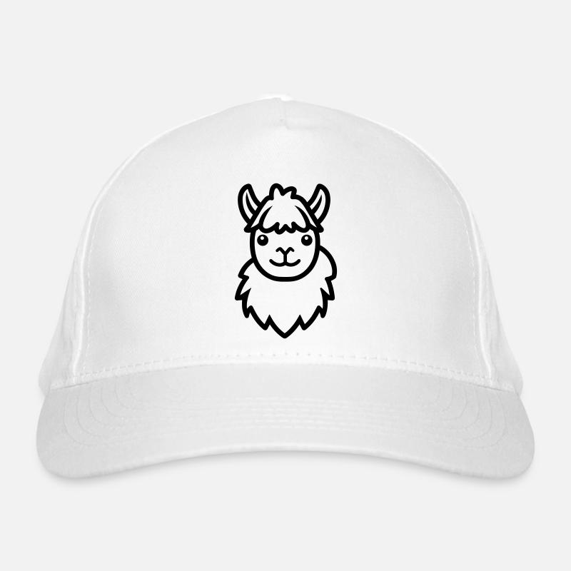 Alpaka-Lama Bio-Baseballkappe