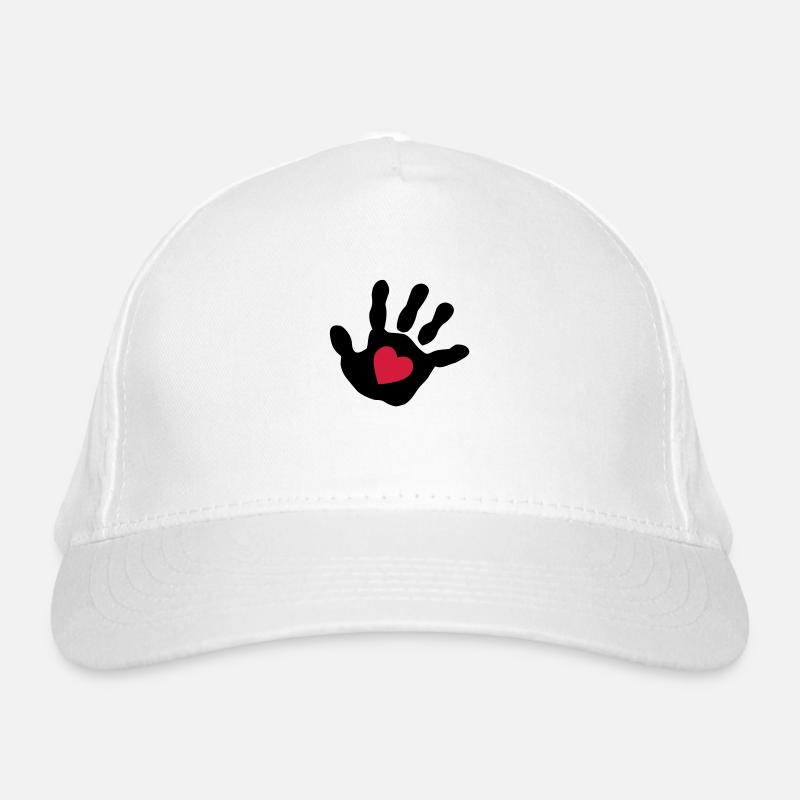 Bébé main - cœur Casquette classique bio