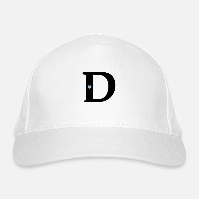 Buchstabe D Anfangsbuchstabe Bio-Baseballkappe