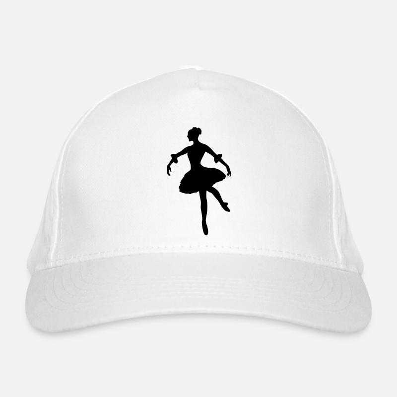 Vector Ballet dancer Silhouette Organic Baseball Cap