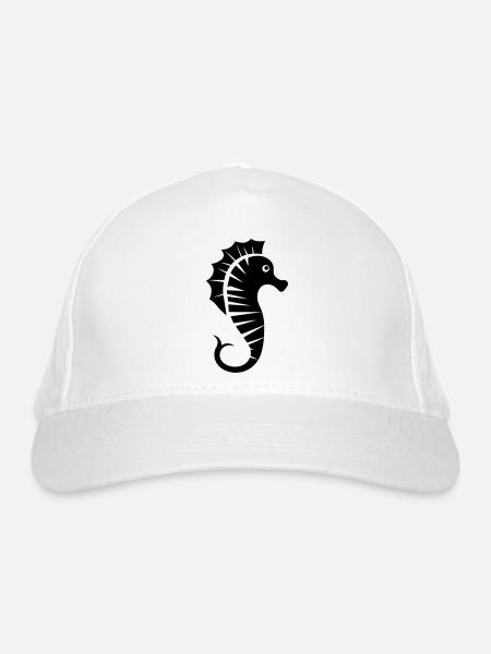 Hippocampe - Casquette classique bio - blanc - Devant