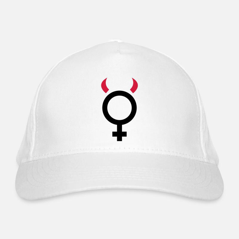 Teufelchen Frau Teufelin Bio-Baseballkappe