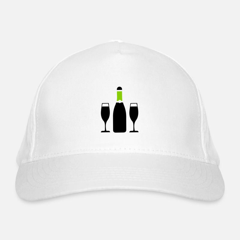 Rotwein Symbol Bio-Baseballkappe
