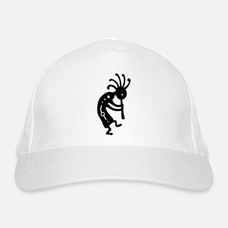Indian lucky charm Kokopelli Organic Baseball Cap