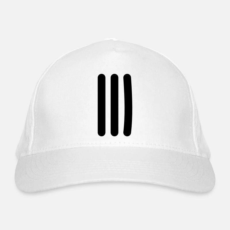 Symbole de liste de pointage - 3 tirets Casquette classique bio