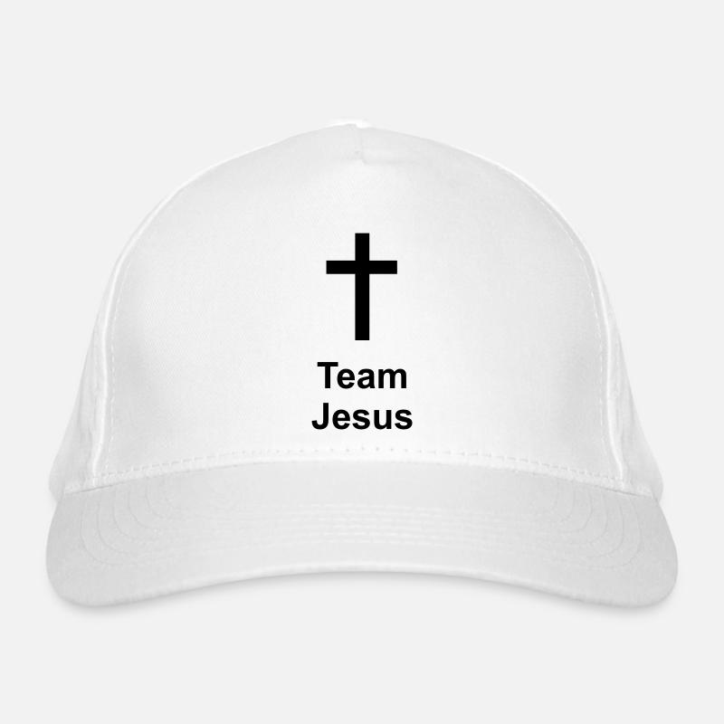 Team Jesus - Bio-Baseballkappe - Weiß