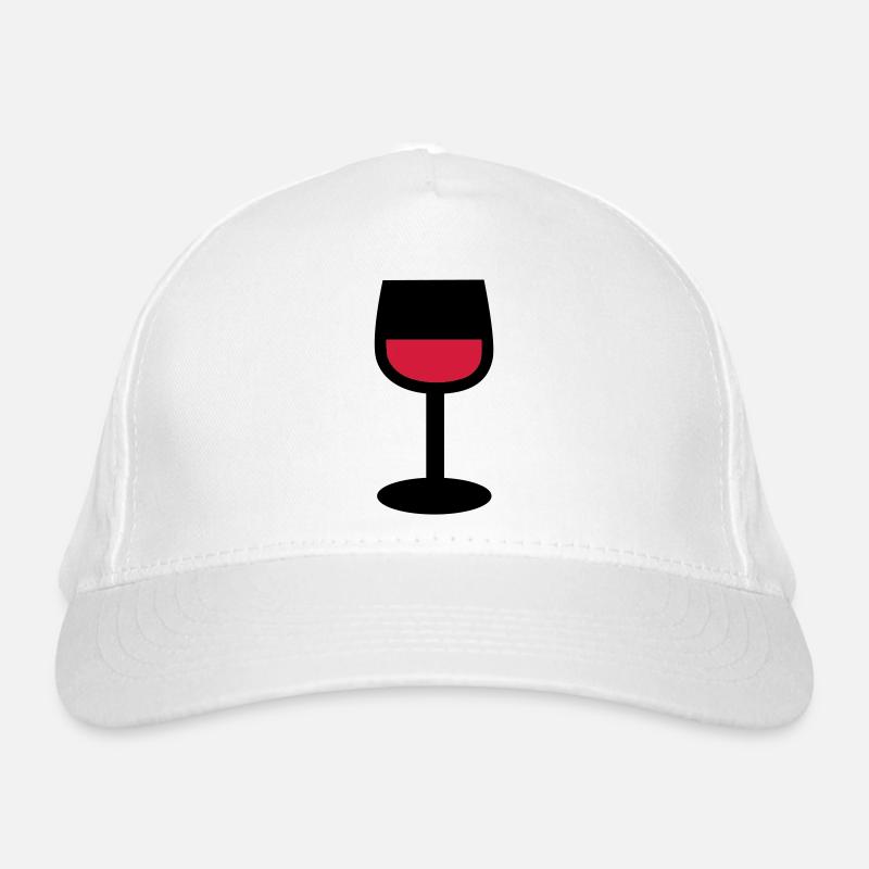 Glass wine Organic Baseball Cap