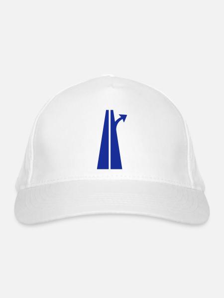 autoroute - Casquette classique bio - blanc - Devant