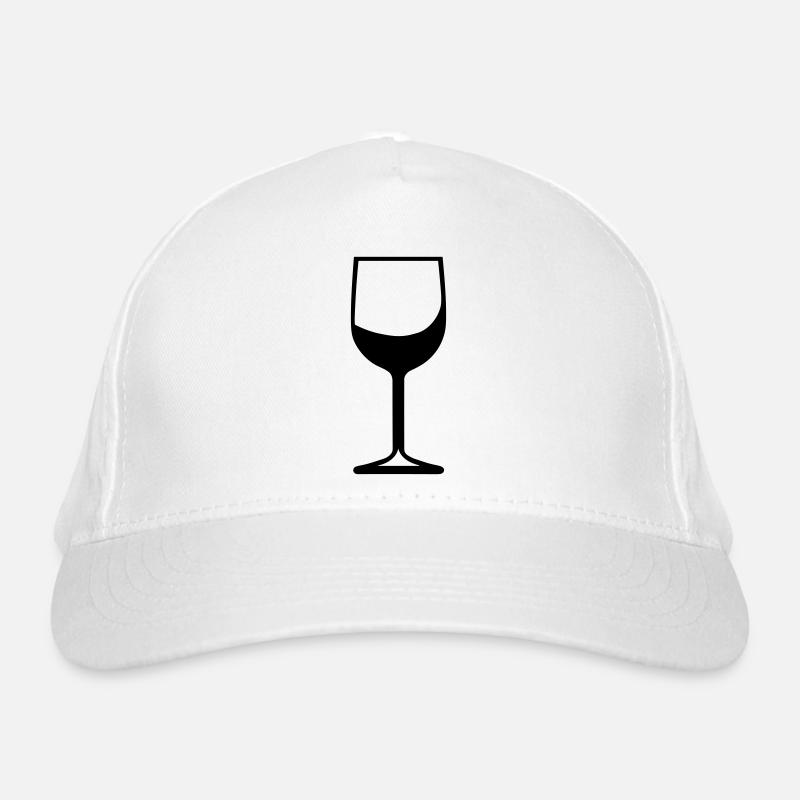 Weinglas des Genusses Bio-Baseballkappe