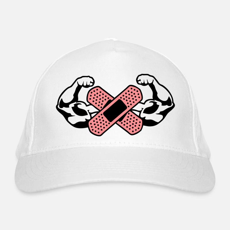 muscle bras pansement 1 Casquette classique bio