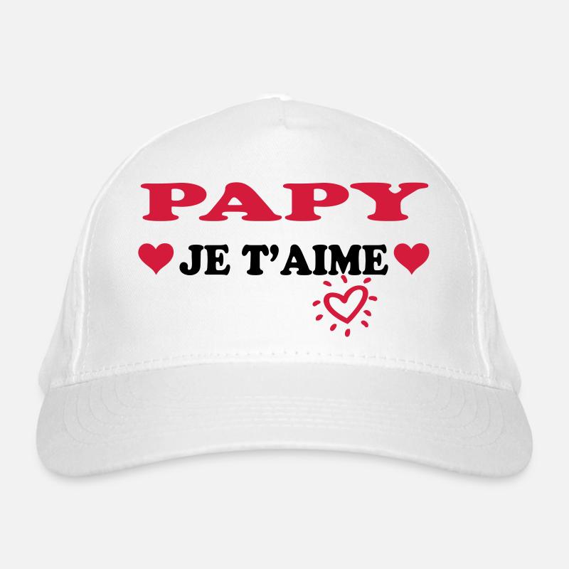 Papy je t'aime Bio-Baseballkappe