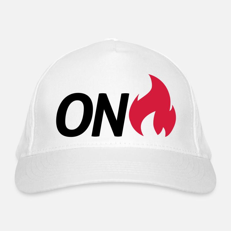 on fire Bio-Baseballkappe
