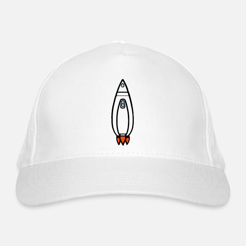Vecteur de vol spatial spatial de fusée spatiale Casquette classique bio