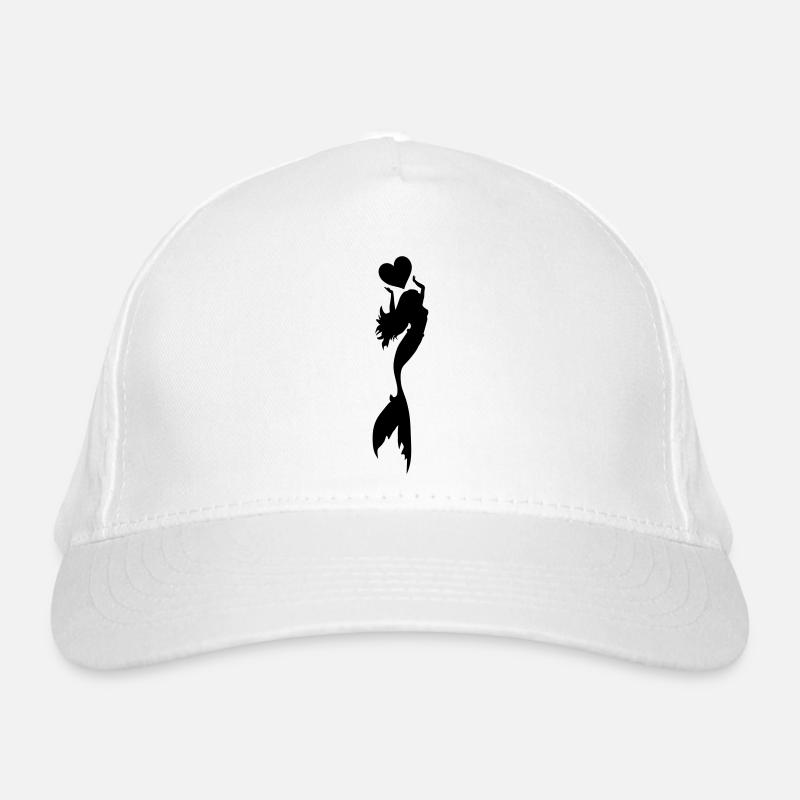 sirène avec cœur Casquette classique bio