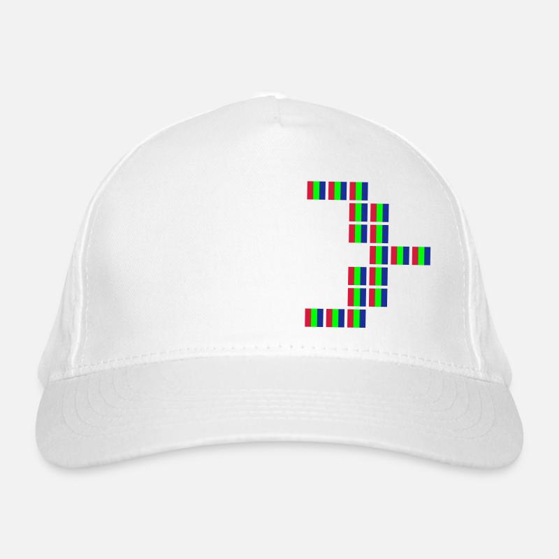 Pixel Art curly brace closed Bio-Baseballkappe