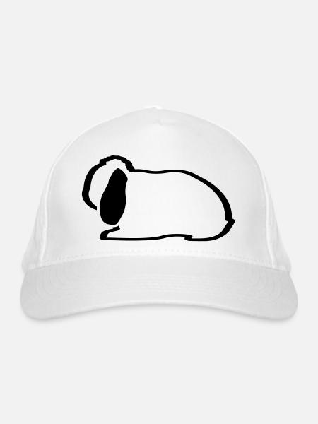 NHD contour Dwarf Lop Lop oreilles de lapin nhd - Casquette classique bio - blanc - Devant