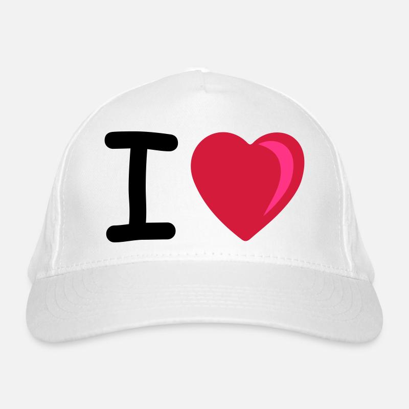 I heart Bio-Baseballkappe