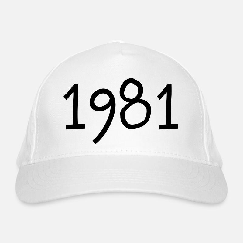 Geburtsjahr 1981 Geschenkidee Geburtstag Bio-Baseballkappe