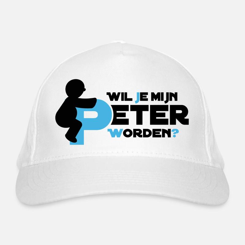 Peter weiß Bio-Baseballkappe