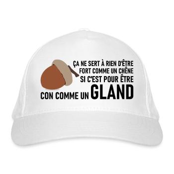 GLAND - Casquette classique bio - blanc - Devant