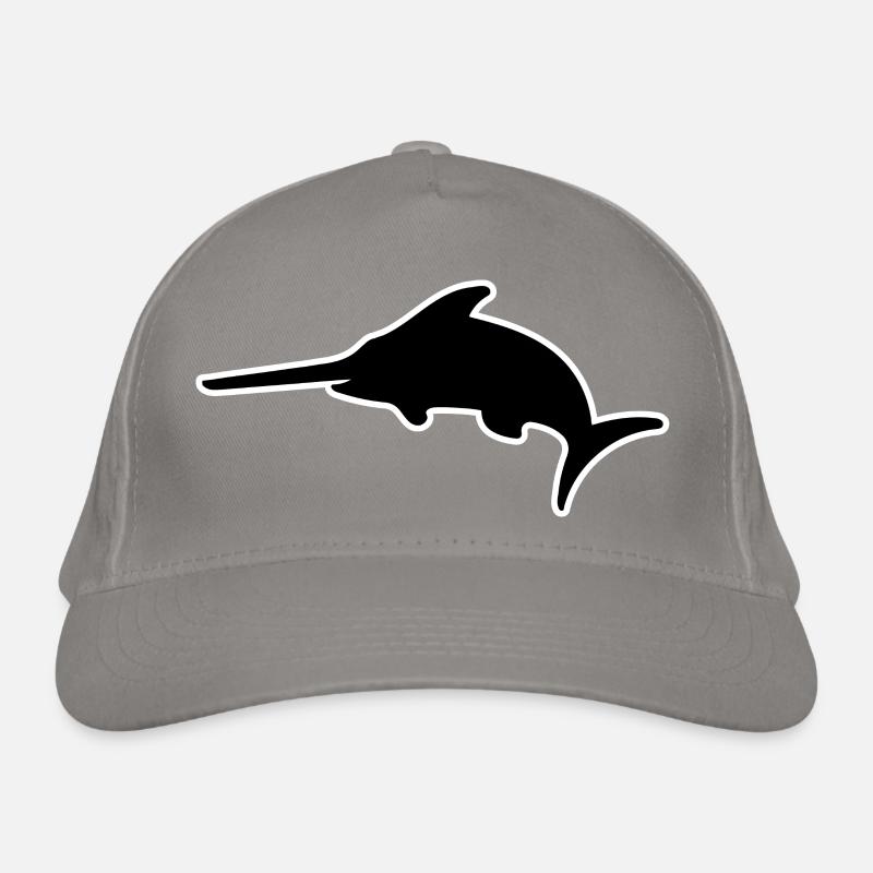 Swordfish Silhouette Organic Baseball Cap