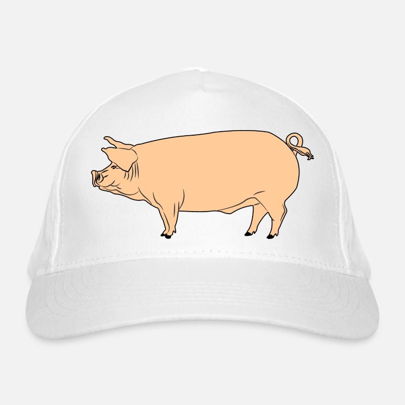 Cochon rose Casquette classique bio