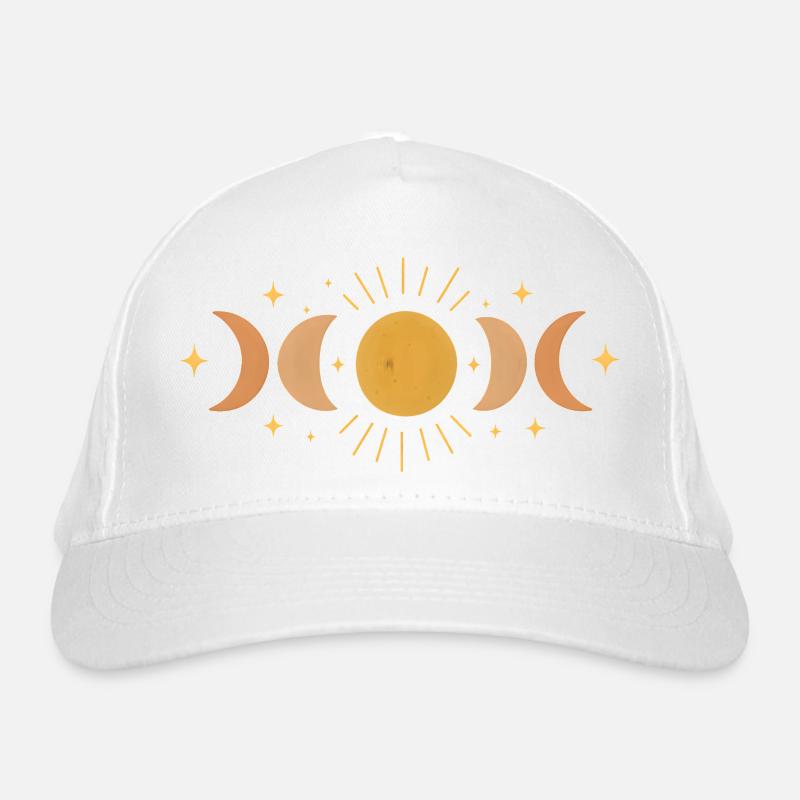 Couvercle de phase de lune à facettes pour les aventures nocturnes Casquette classique bio