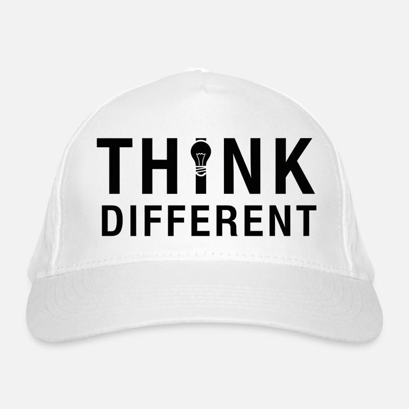 Creative Think Different Lightbulb Design Organic Baseball Cap