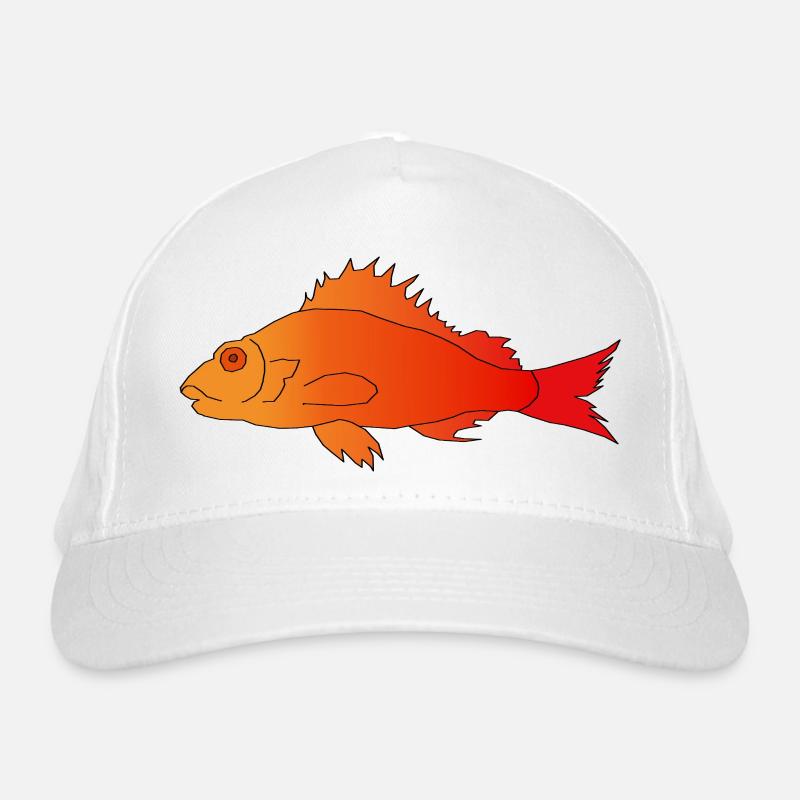 Fish with a serrated fin Organic Baseball Cap