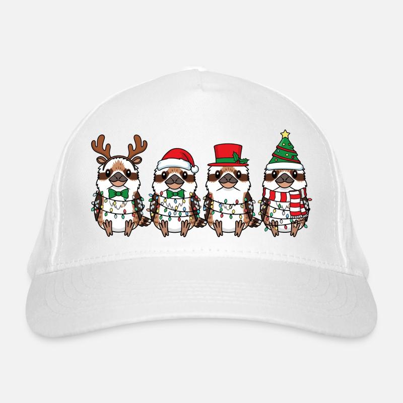 Lachender Hans Weihnachtsmann Bio-Baseballkappe