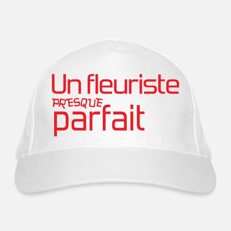 Fleuriste presque parfait design rouge Casquette classique bio