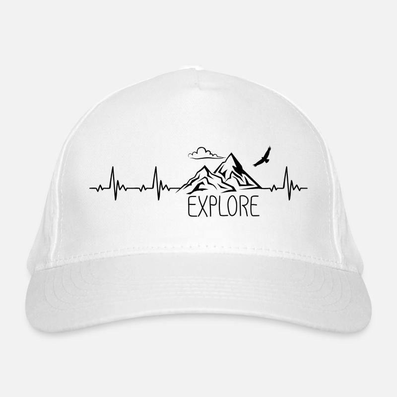 Explore Berg Gebirge Heartbeat Frequenz Puls EKG Bio-Baseballkappe