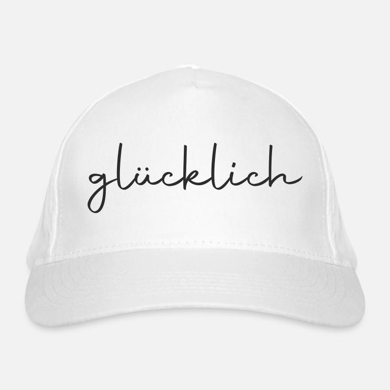 glücklich Bio-Baseballkappe
