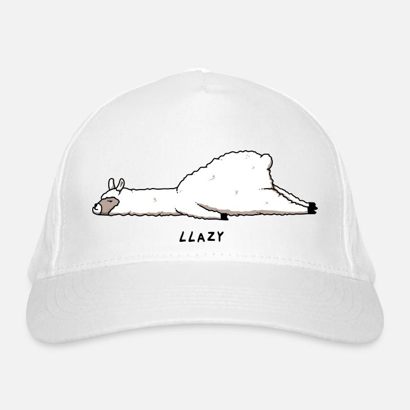Llazy - Organic Baseball Cap - white