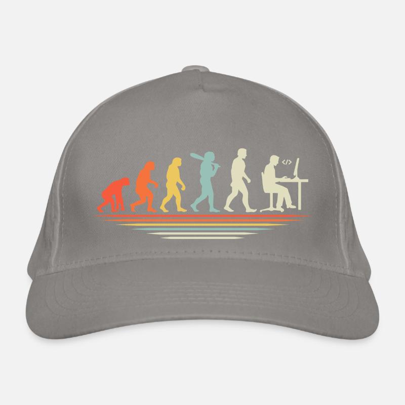 Coffee Coding Evolution Coder Developer Nerd Coffe Organic Baseball Cap