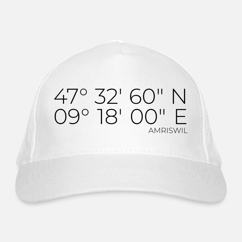 Coordinates Amriswil, Switzerland Organic Baseball Cap