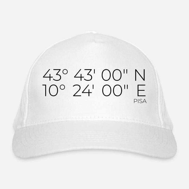 Coordinates: Pisa, Italy Organic Baseball Cap